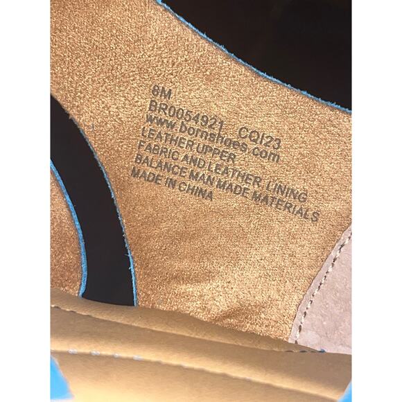 BORN ITHICA TEAL LUGUNA (GREEN) LEATHER FLATS SZ 8 - Picture 5 of 6